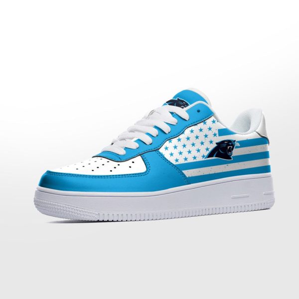 Carolina Panthers NFL Air Low-Top Sneakers Shoes For Men And Women - Image 2