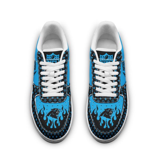 Carolina Panthers NFL Air Low-Top Sneakers Shoes For Men And Women - Image 2