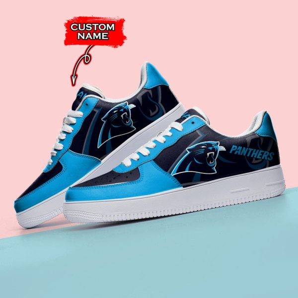 Carolina Panthers NFL Air Low-Top Sneakers Shoes For Men And Women - Image 3