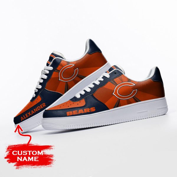 Chicago Bears NFL Air Low-Top Sneakers Shoes For Men And Women - Image 3