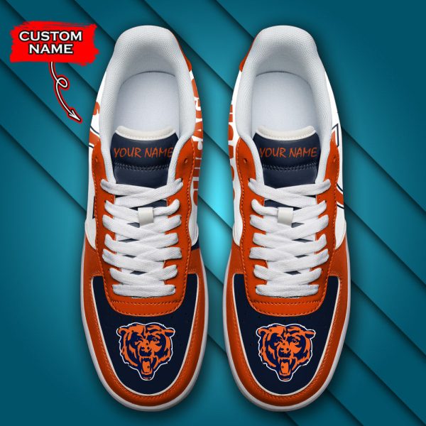Chicago Bears NFL Air Low-Top Sneakers Shoes For Men And Women - Image 4
