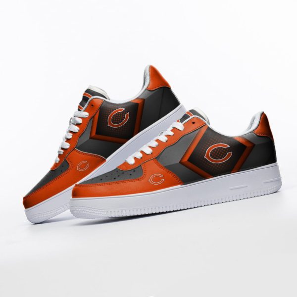 Chicago Bears NFL Air Low-Top Sneakers Shoes For Men And Women - Image 3