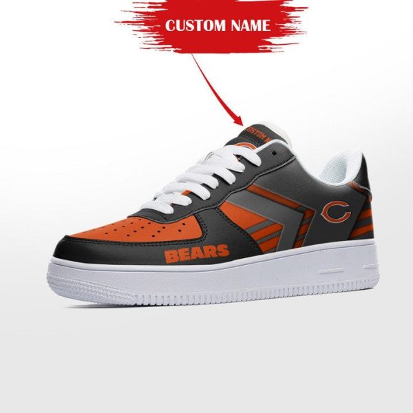 Chicago Bears NFL Air Low-Top Sneakers Shoes For Men And Women - Image 3