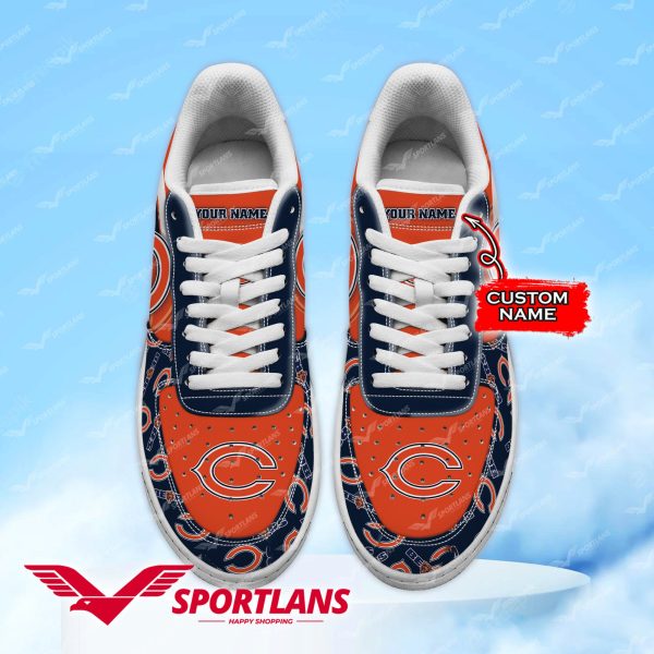 Chicago Bears NFL Air Low-Top Sneakers Shoes For Men And Women - Image 2