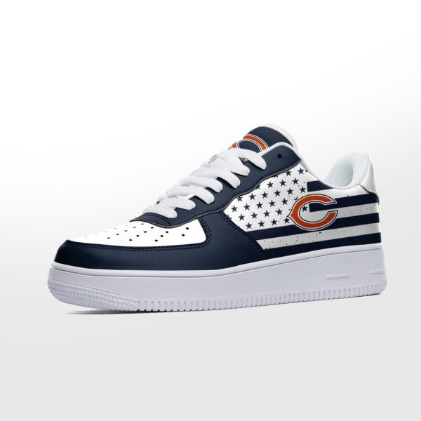Chicago Bears NFL Air Low-Top Sneakers Shoes For Men And Women - Image 2