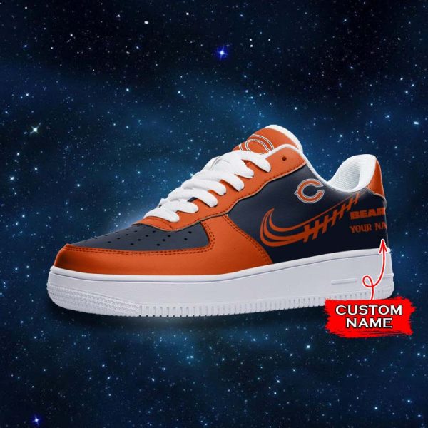 Chicago Bears NFL Air Low-Top Sneakers Shoes For Men And Women - Image 2