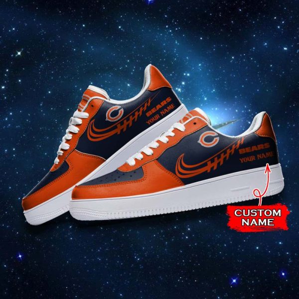 Chicago Bears NFL Air Low-Top Sneakers Shoes For Men And Women - Image 3