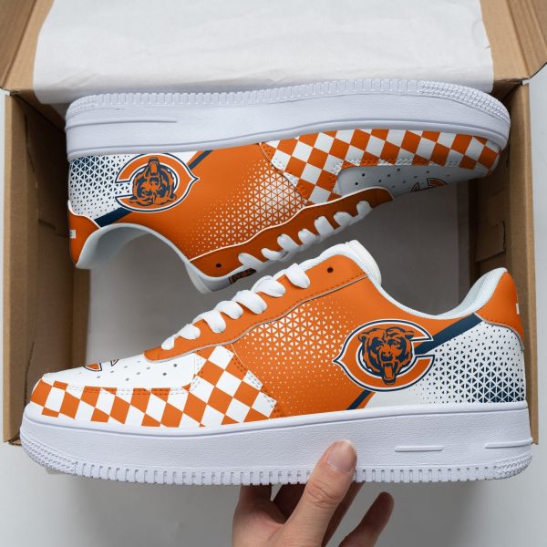 Chicago Bears NFL Air Low-Top Sneakers Shoes For Men And Women - Image 3