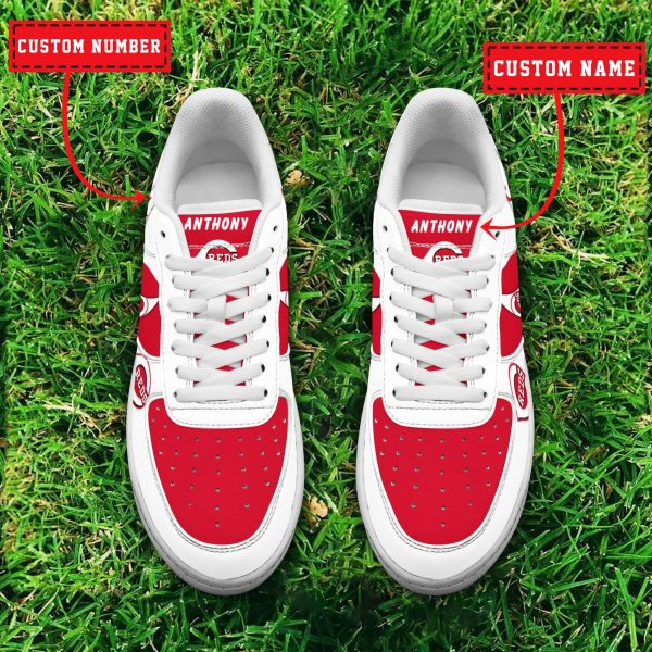 Cincinnati Reds MLB Air Low-Top Sneakers Shoes For Men And Women - Image 2