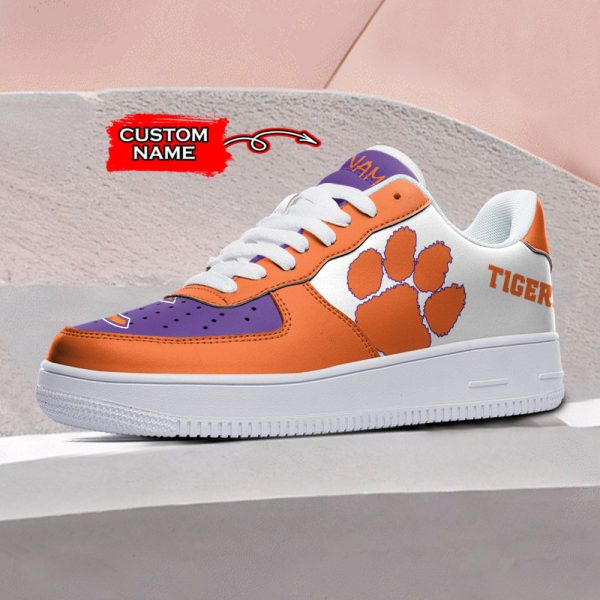Clemson Tigers NCAA Air Low-Top Sneakers Shoes For Men And Women - Image 2