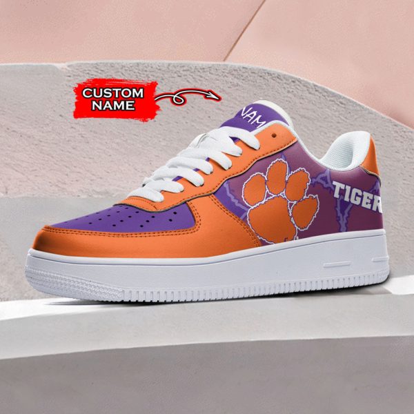 Clemson Tigers NCAA Air Low-Top Sneakers Shoes For Men And Women - Image 2