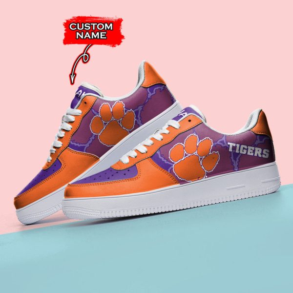 Clemson Tigers NCAA Air Low-Top Sneakers Shoes For Men And Women - Image 3