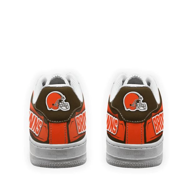 Cleveland Browns NFL Air Low-Top Sneakers Shoes For Men And Women - Image 3
