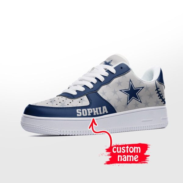 Dallas Cowboys NFL Air Low-Top Sneakers Shoes For Men And Women - Image 2