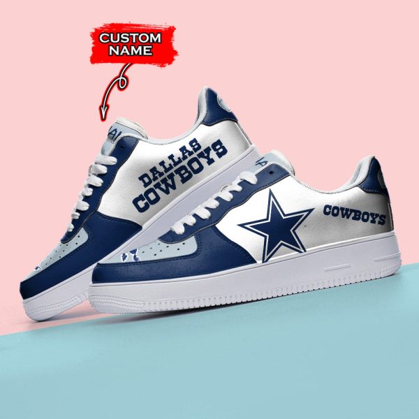 Dallas Cowboys NFL Air Low-Top Sneakers Shoes For Men And Women - Image 3