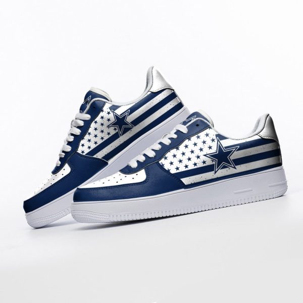 Dallas Cowboys NFL Air Low-Top Sneakers Shoes For Men And Women - Image 3
