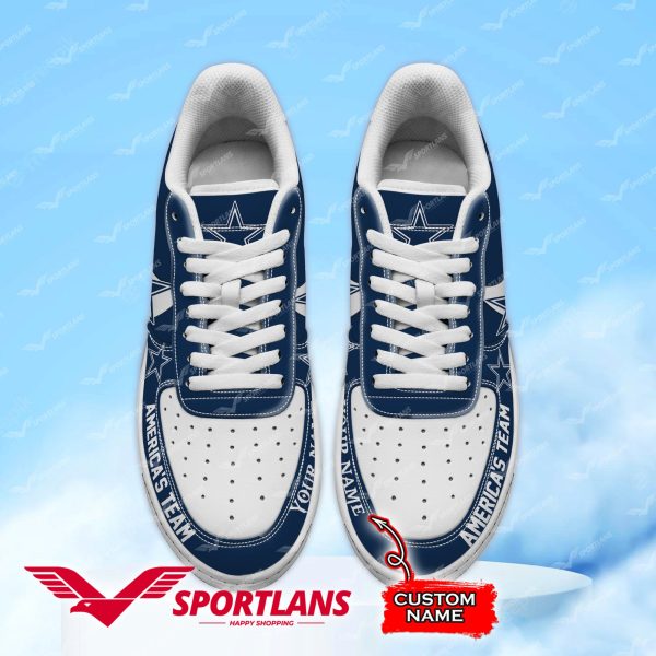 Dallas Cowboys NFL Air Low-Top Sneakers Shoes For Men And Women - Image 2