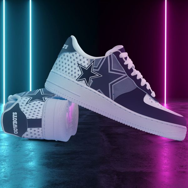 Dallas Cowboys NFL Air Low-Top Sneakers Shoes For Men And Women - Image 2