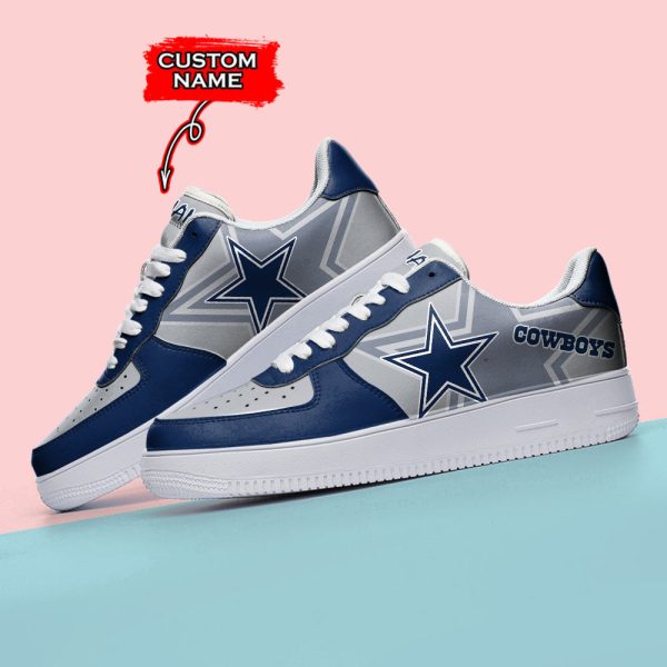 Dallas Cowboys NFL Air Low-Top Sneakers Shoes For Men And Women - Image 3
