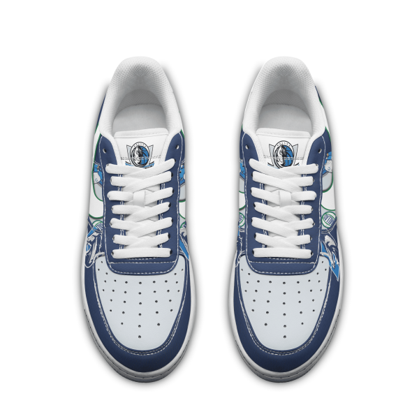 Dallas Mavericks Air Low-Top Sneakers Shoes For Men And Women - Image 3