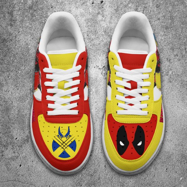 Deadpool And Wolverine Air Low-Top Sneakers Shoes For Men And Women - Image 4