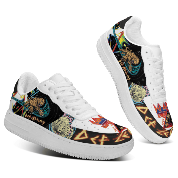Def Leppard Air Low-Top Sneakers Shoes For Men And Women - Image 3