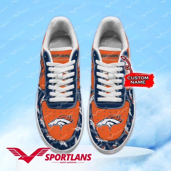 Denver Broncos NFL Air Low-Top Sneakers Shoes For Men And Women - Image 2
