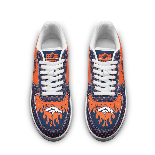 Denver Broncos NFL Air Low-Top Sneakers Shoes For Men And Women - Image 2