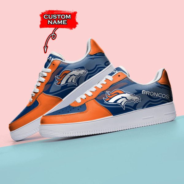 Denver Broncos NFL Air Low-Top Sneakers Shoes For Men And Women - Image 3