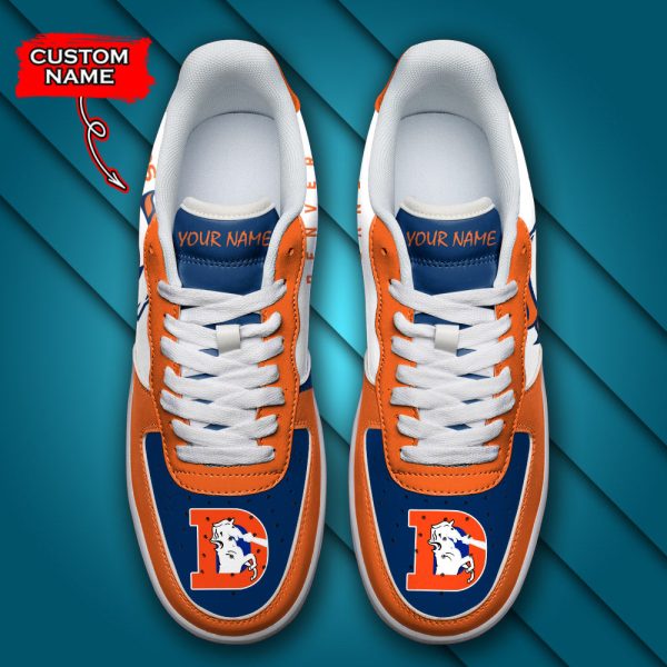 Denver Broncos NFL Air Low-Top Sneakers Shoes For Men And Women - Image 4