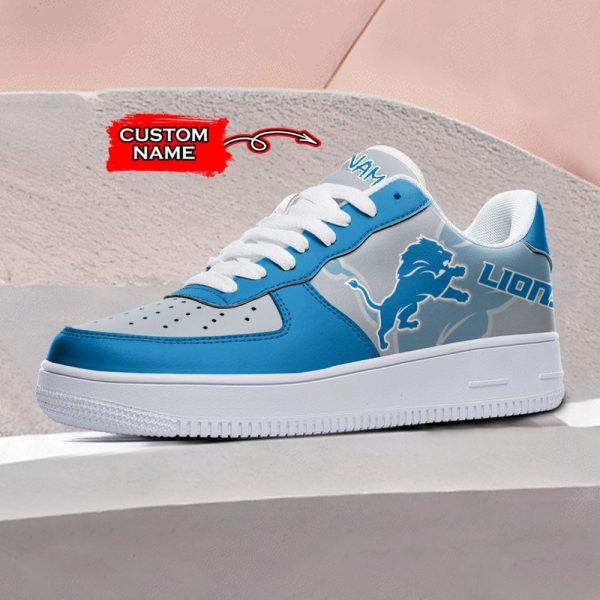 Detroit Lions NFL Air Low-Top Sneakers Shoes For Men And Women - Image 2