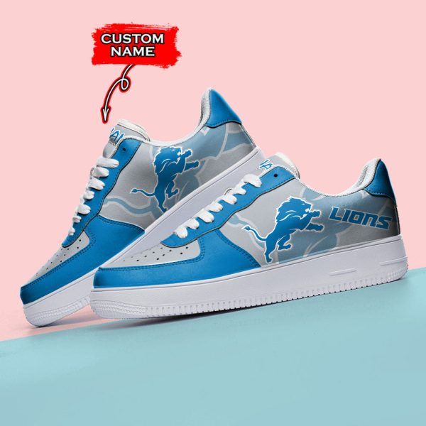 Detroit Lions NFL Air Low-Top Sneakers Shoes For Men And Women - Image 3