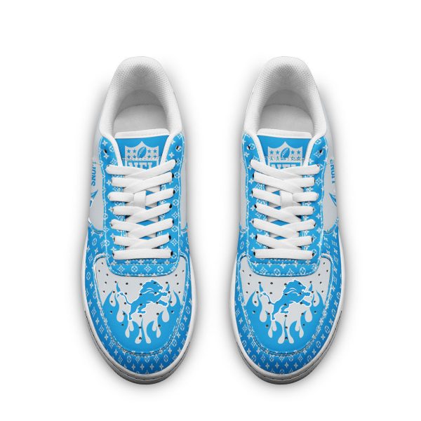 Detroit Lions NFL Air Low-Top Sneakers Shoes For Men And Women - Image 2