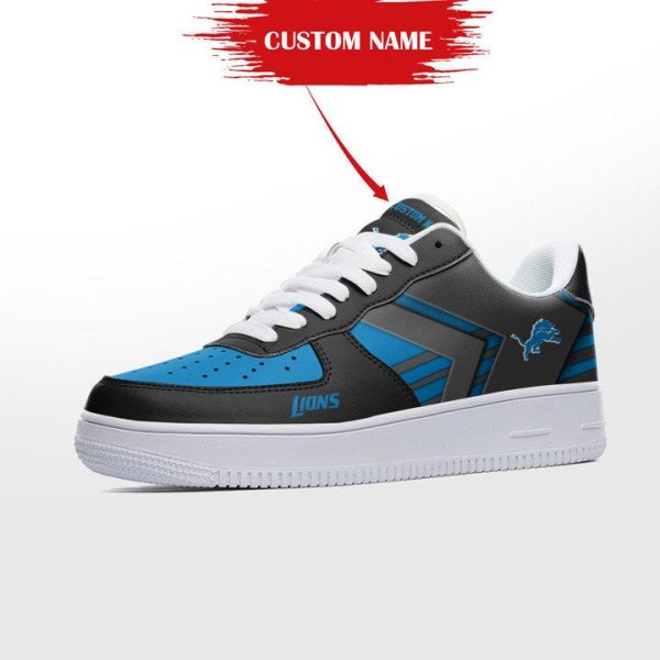 Detroit Lions NFL Air Low-Top Sneakers Shoes For Men And Women - Image 3