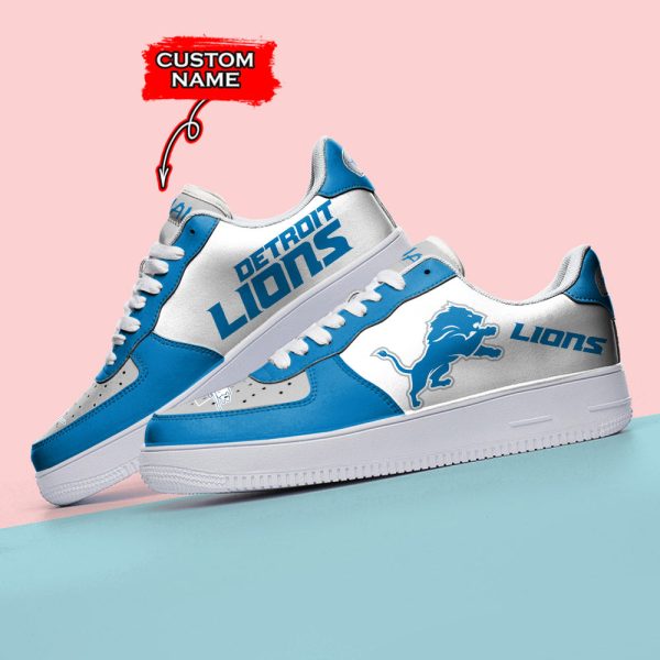 Detroit Lions NFL Air Low-Top Sneakers Shoes For Men And Women - Image 3