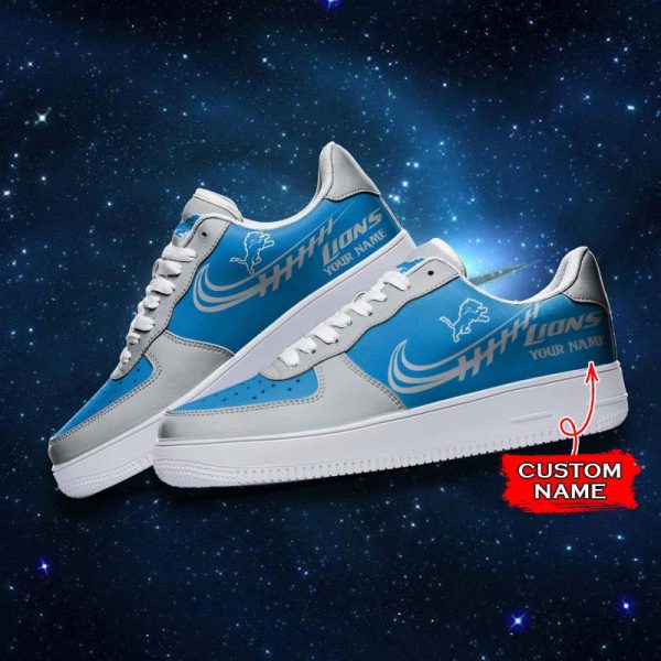 Detroit Lions NFL Air Low-Top Sneakers Shoes For Men And Women - Image 3