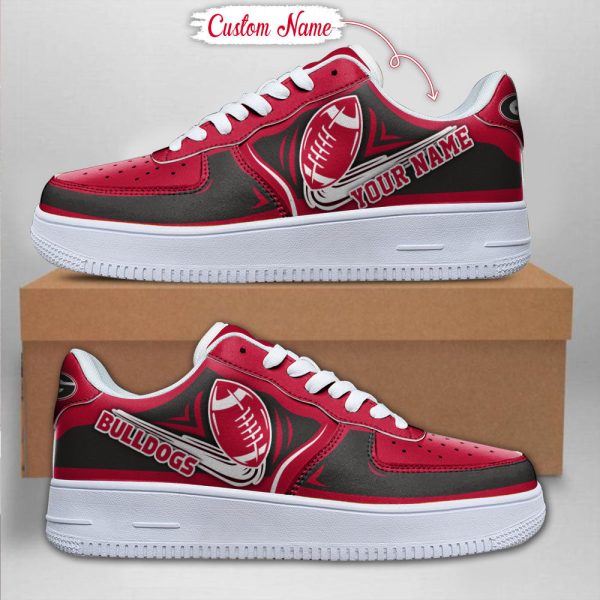 Georgia Bulldogs NCAA Air Low-Top Sneakers Shoes For Men And Women - Image 2