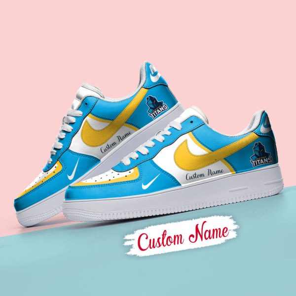 Gold Coast Titans Air Low-Top Sneakers Shoes For Men And Women - Image 4