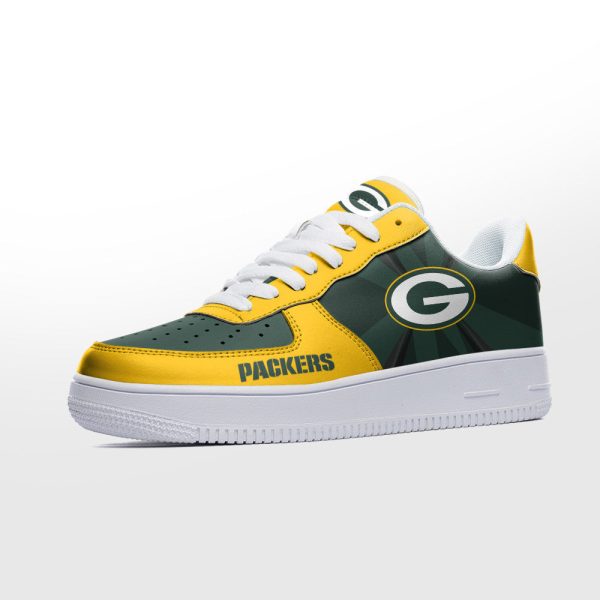 Green Bay Packers NFL Air Low-Top Sneakers Shoes For Men And Women - Image 2