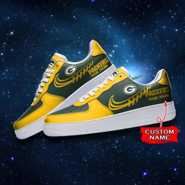 Green Bay Packers NFL Air Low-Top Sneakers Shoes For Men And Women - Image 3