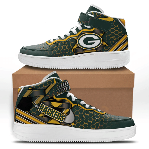 Green Bay Packers NFL Air Low-Top Sneakers Shoes For Men And Women
