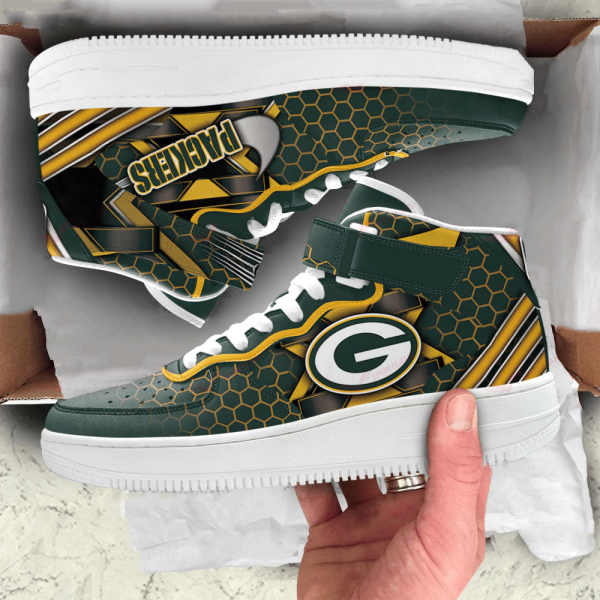 Green Bay Packers NFL Air Low-Top Sneakers Shoes For Men And Women - Image 2