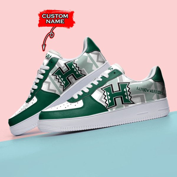 Hawaii Rainbow Warriors NCAA Air Low-Top Sneakers Shoes For Men And Women - Image 3