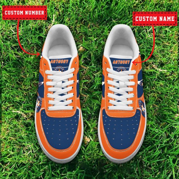 Houston Astros MLB Air Low-Top Sneakers Shoes For Men And Women - Image 2