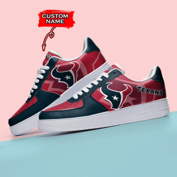 Houston Texans NFL Air Low-Top Sneakers Shoes For Men And Women - Image 3