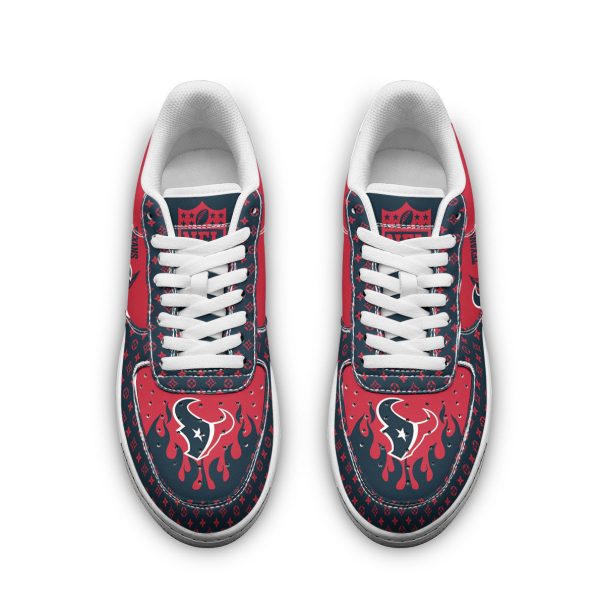 Houston Texans NFL Air Low-Top Sneakers Shoes For Men And Women - Image 2