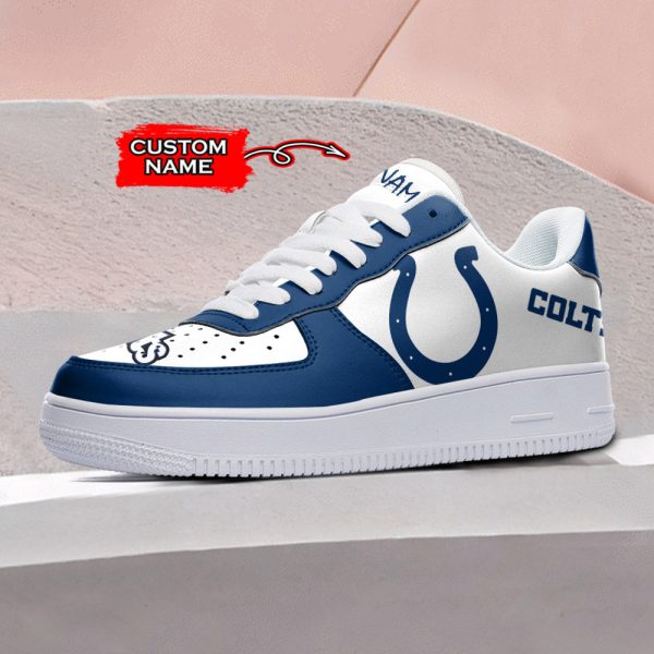 Indianapolis Colts NFL Air Low-Top Sneakers Shoes For Men And Women - Image 2