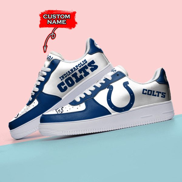 Indianapolis Colts NFL Air Low-Top Sneakers Shoes For Men And Women - Image 3