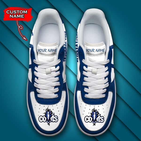 Indianapolis Colts NFL Air Low-Top Sneakers Shoes For Men And Women - Image 4