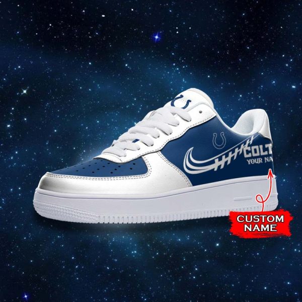 Indianapolis Colts NFL Air Low-Top Sneakers Shoes For Men And Women - Image 2